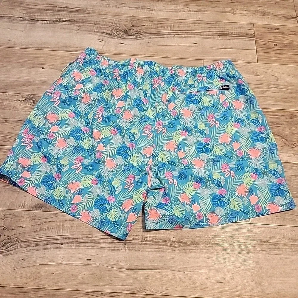 Chubbies Swim Trunks Mens XXL Wild Tropics‎ AOP Hawaiian Drawstring